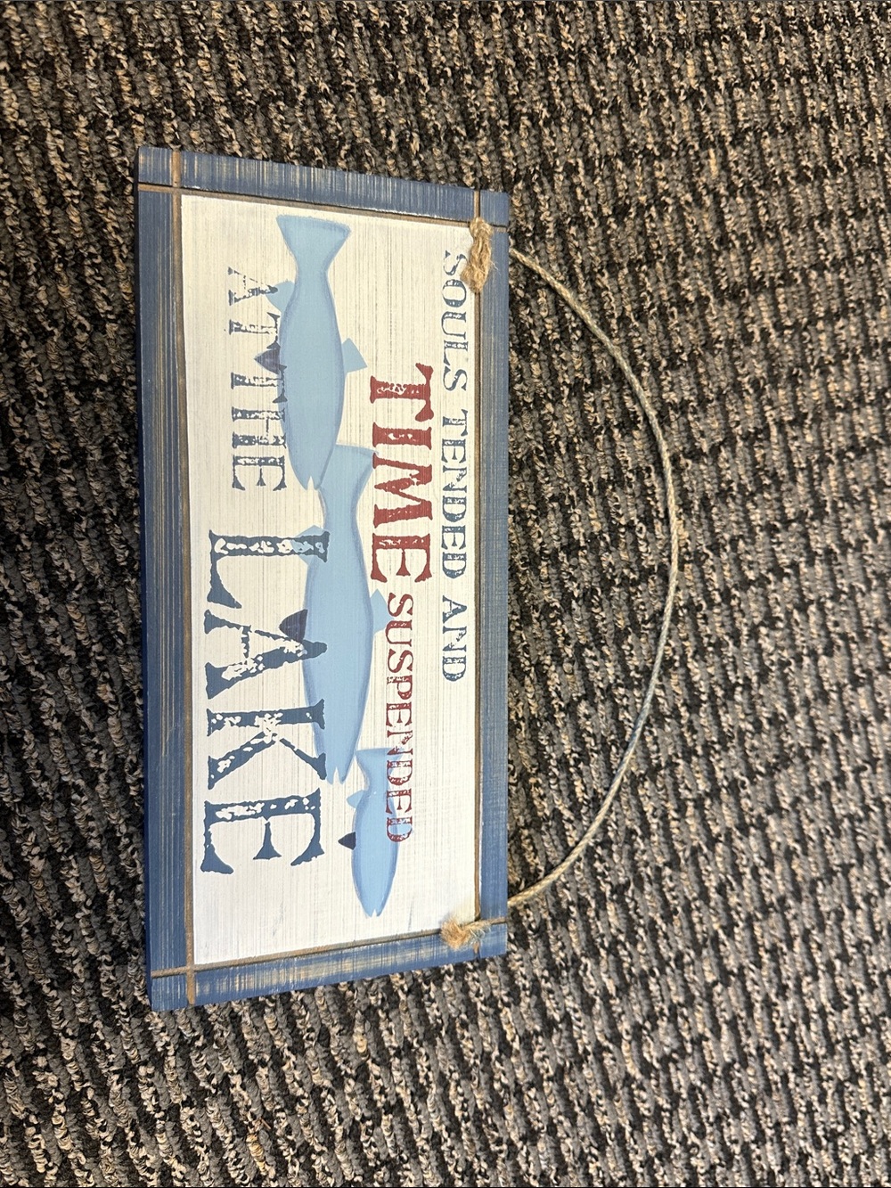 Nautical Blue white and red home decor for lake house